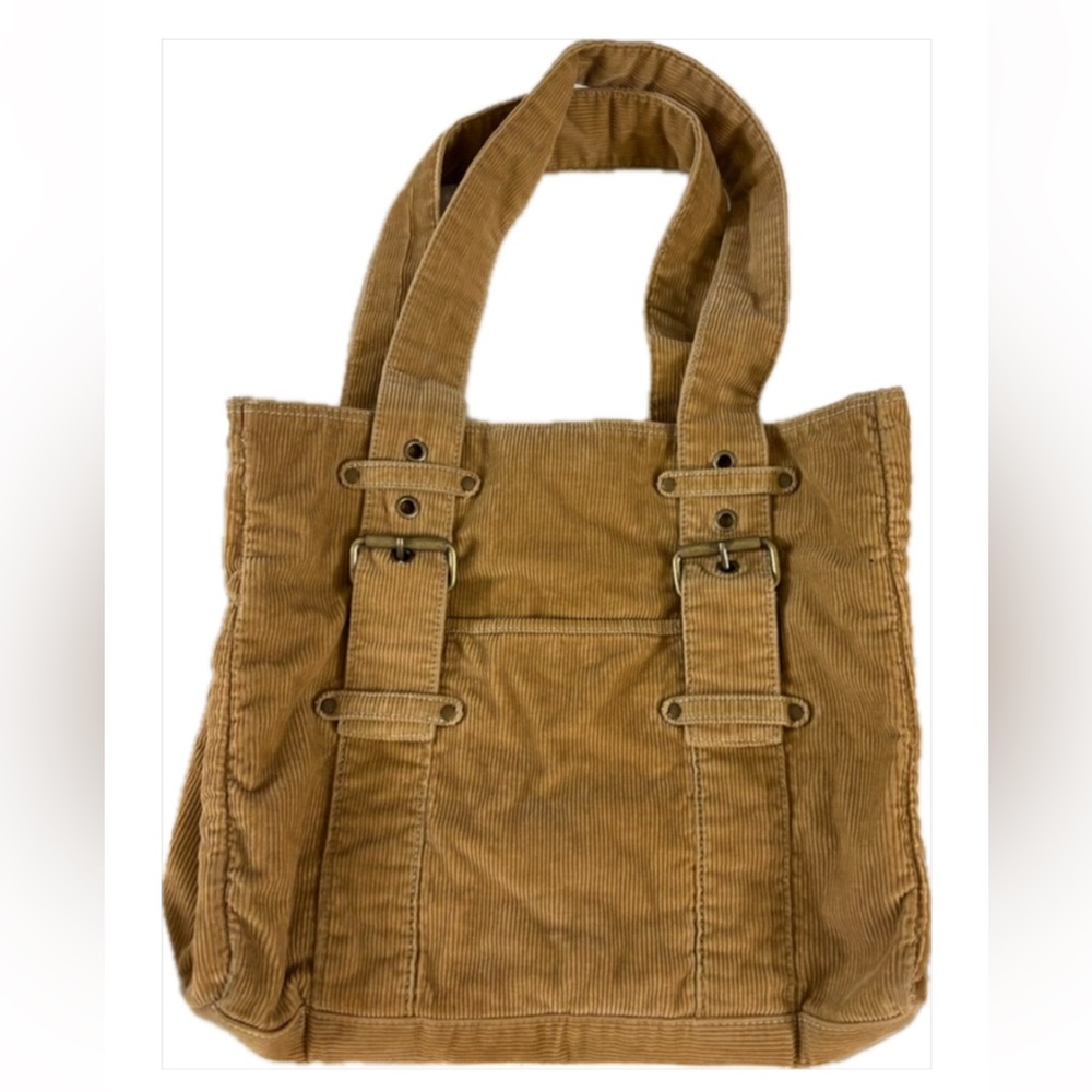 Aeropostale Light Academia Warm Tan Corduroy Tote Bag Americana- back to school!